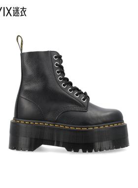 【秋冬新品】Dr. Martens 1460 Pascal Max 黑色皮质防水台靴子女