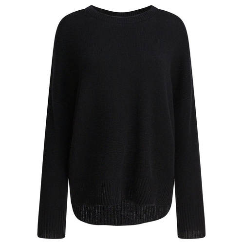 LISA YANG 女士 FW25 上衣 黑色羊绒针织衫