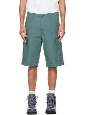 Carhartt WIP 男士 短裤 绿色 Regular 工装短裤