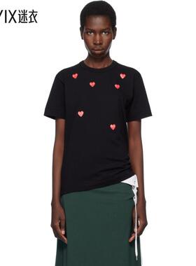 Comme Des Garcons Play川久保龄 女款黑色 Multiple Heart Logo