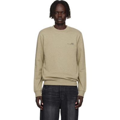 A.P.C. 男士 卫衣 卡其色 Standard Item 套头衫