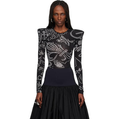 Vaquera 女士 连体泳衣 黑色 Shoulder Pad 连体衣