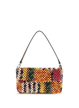Staud 女士 SS26 单肩包 Bayadere 多条纹肩包
