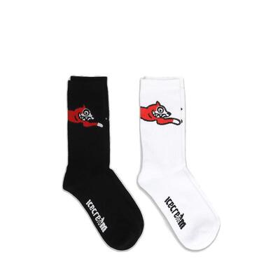 ICECREAM 男士 SS26 袜子 冰淇淋标志嵌花