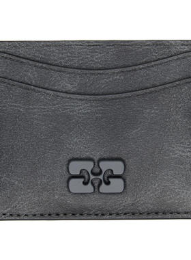 Ganni 女士 卡包 黑色 Bou 卡包