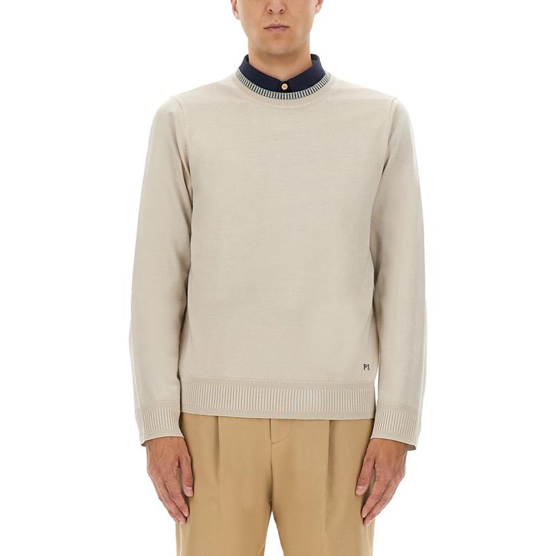 PS Paul Smith 男士 FW25 毛衣 刺绣徽标衬衫