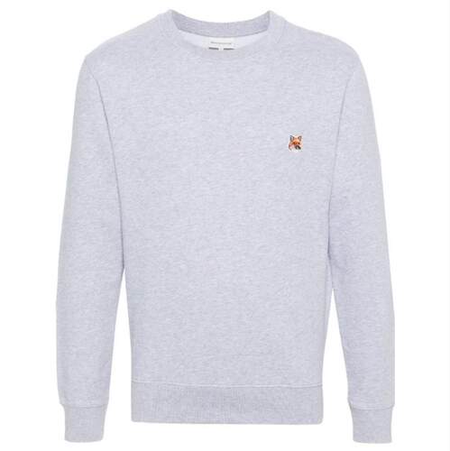 Maison Kitsuné 男士 FW25 卫衣 灰色 Fox Head 套头衫
