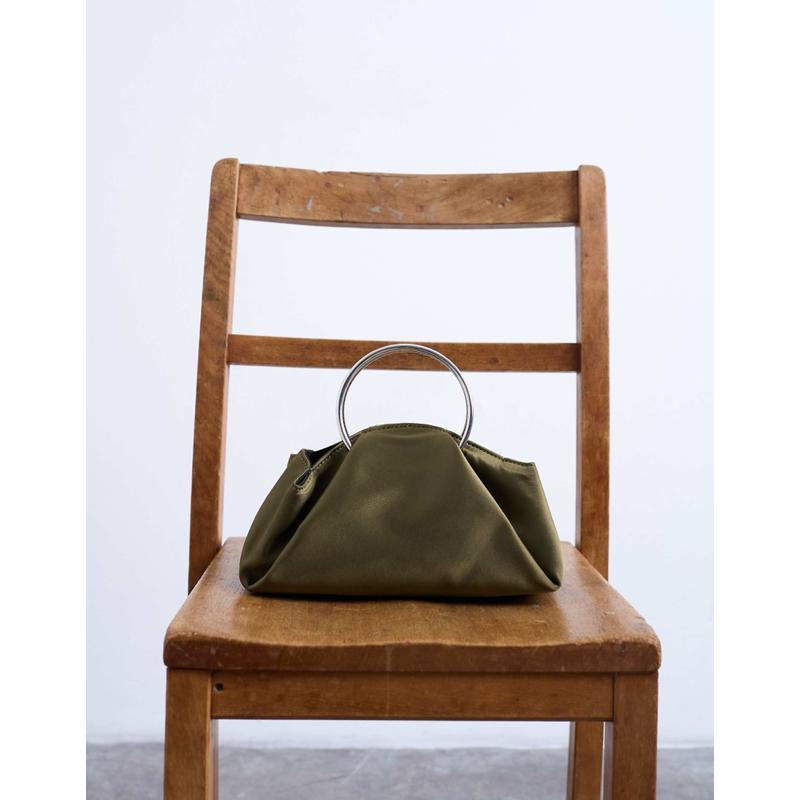 Topshop 女士 手拿包 Ginny 金属手柄手提包(卡其色)