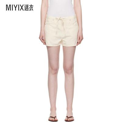 Rag & Bone 女款灰白色 Featherweight Nolan Drawstring 牛仔短