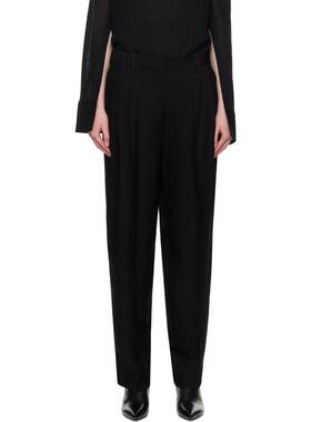 Totême 女士 长裤 黑色 Double-Pleat Straight