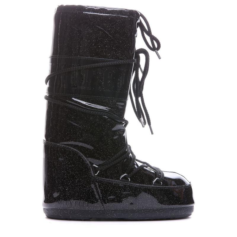 Moon Boot 女士 FW25 靴子 Icon 亮片繫帶靴