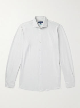 Peter Millar 男士 衬衫 Excursionist 弹力修身条纹棉混纺衬衫