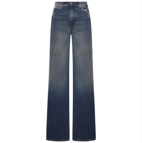 Haikure 女士 FW25 牛仔长裤 腰带环牛仔裤