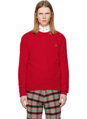 Vivienne Westwood 西太后 男士 毛衣 红色 Alex Round Neck