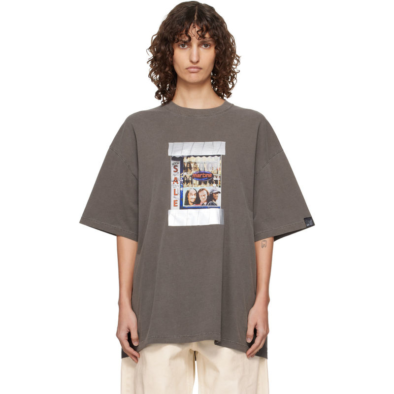 Martine Rose 女士 T恤 棕色 S/S Oversized Salon图片