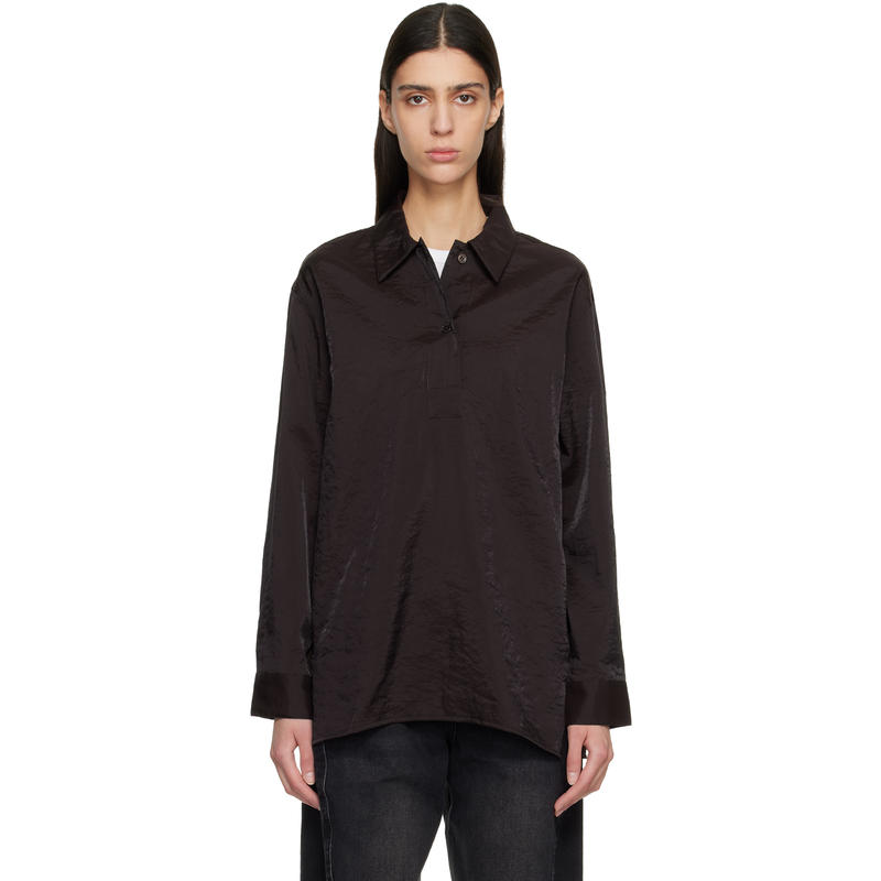 Studio Nicholson 女士 衬衫 酒红色 Pinole