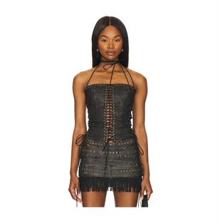 长款 Jaded 上衣 女士 绑带挂脖紧身胸衣 London