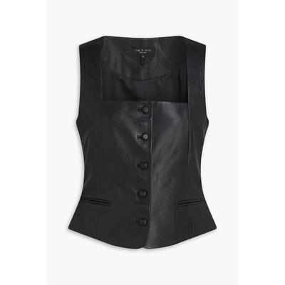 Rag  Bone 女士 马甲 Mariana 皮革背心