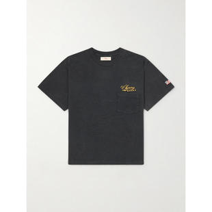 Cherry Los Angeles 男士 衬衫 Five 星星Logo刺绣嵌花棉针织T恤