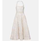 Vallance 女士 中长连衣裙 Rebecca Irena 刺绣挂脖中长连衣裙