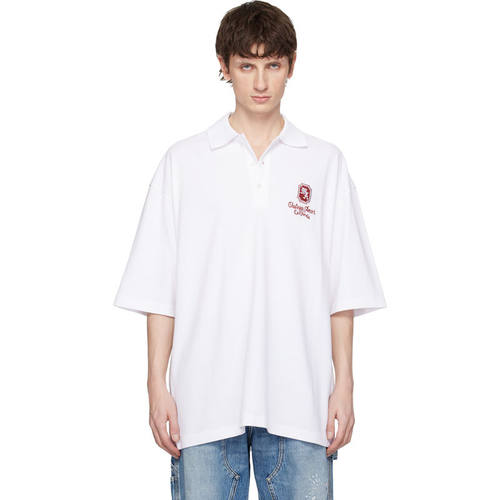Amiri 埃米尔 男士 POLO衫 AMIRI 白色 MA Chateau Polo 衫