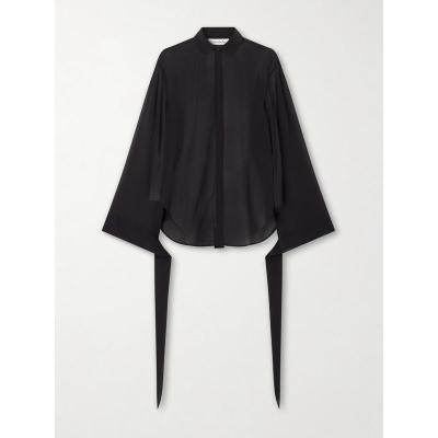The Frankie Shop 女士 SS26 衬衫 Verlin tie-detailed 雪纺衬衫
