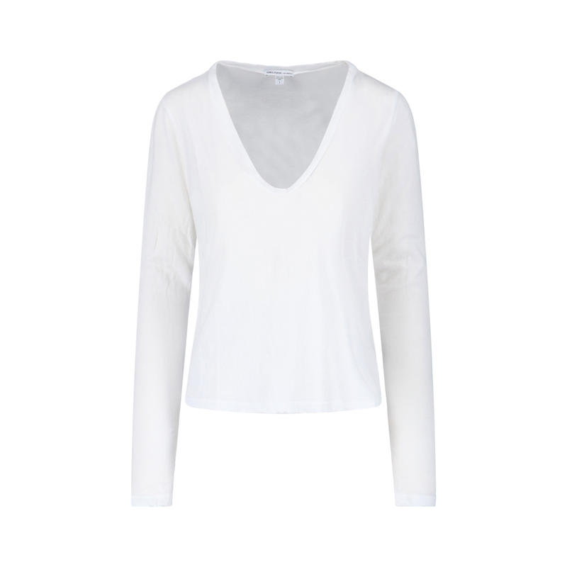 James Perse 女士 FW25 T恤 and Polos T恤白色T恤
