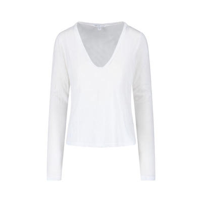James Perse 女士 FW25 T恤 and Polos T恤白色T恤