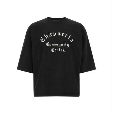 Willy Chavarria 男士 SS26 T恤 威利·查瓦里亚社区中心超大号