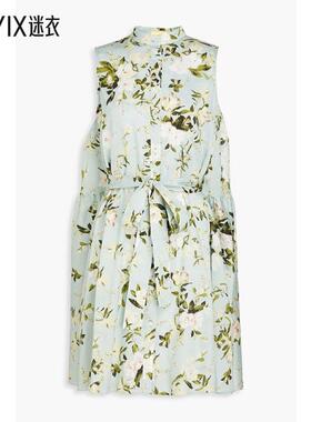 Erdem  女士 Soleil 印花棉质府绸迷你连衣裙  迷衣时尚