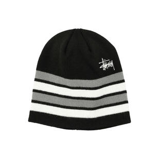 STUSSY 斯图西 男士 毛线帽 Stüssy Skullcap 基础款条纹小便帽
