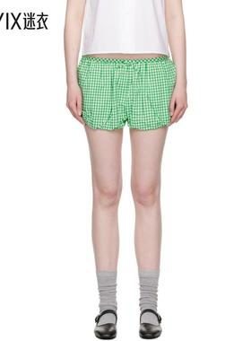 Sandy Liang 女款绿色 Kayo 短裤 迷衣时尚