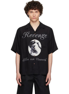Wacko maria 男士 衬衫 黑色 Ellen Von Unwerth 衬衫