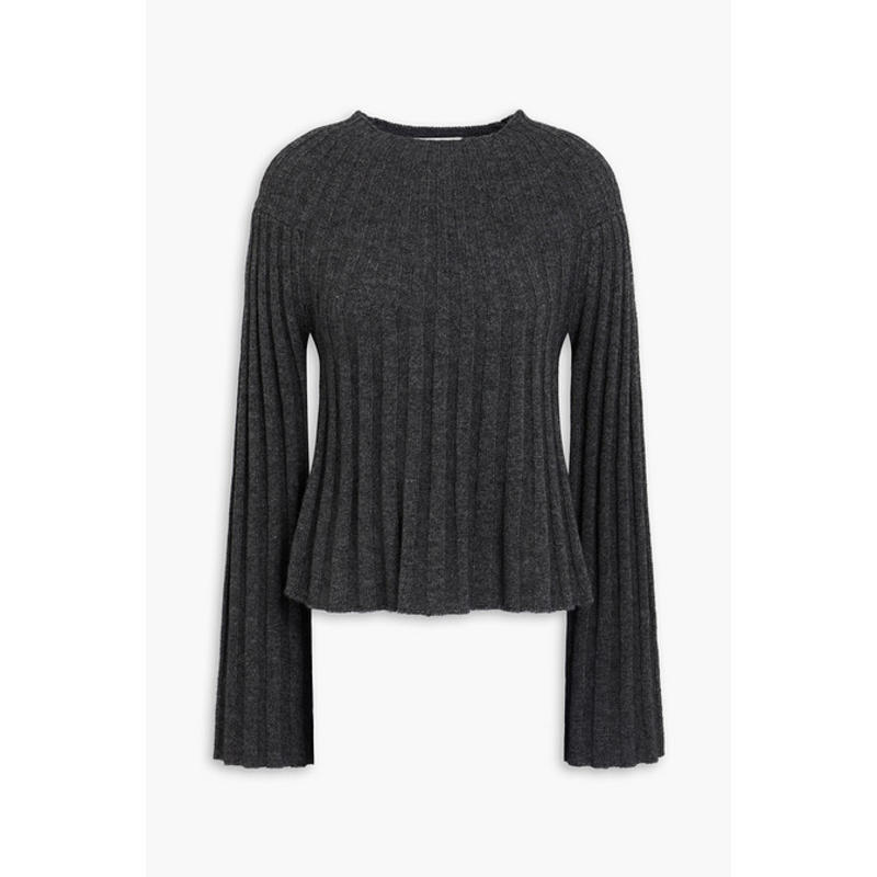 LOU LOU 女士 毛衣 罗纹羊毛羊绒混纺毛衣