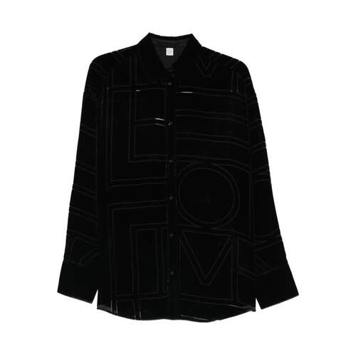 Totême 女士 SS26 衬衫 TOTEME PRE 黑色