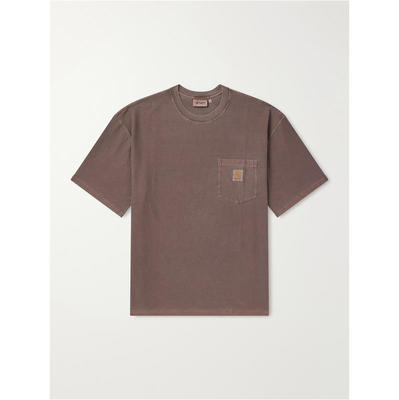Carhartt WIP 卡哈特 男士 FW26 T恤 Logo-Appliquéd 棉针织