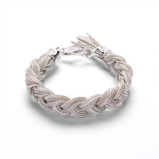 成人 中性 手链 中号编织 Emanuele Ice Bicocchi