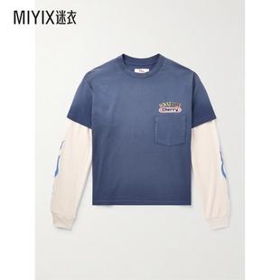Bonneville Cherry 男款 Los 徽标印花层叠感棉针织华尔夫 Angeles