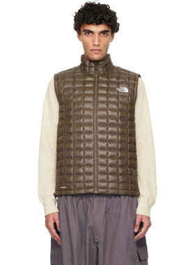 The North Face 北面 男士 羽绒服 棕色 THERMOBALL 马甲