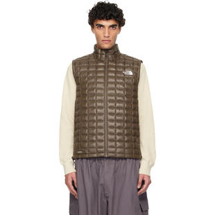 The North Face 北面 男士 羽绒服 棕色 THERMOBALL 马甲