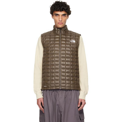 The North Face 北面 男士 羽绒服 棕色 THERMOBALL 马甲