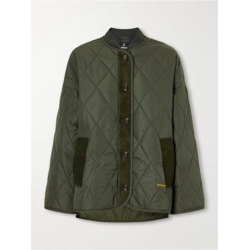 Barbour 巴伯尔 女士 SS27 夹克 Abercorn shell 灯芯绒饰边绗缝