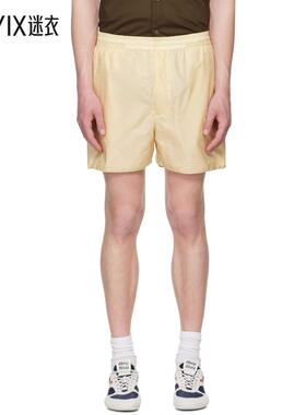 Auralee 男款黄色 Light Sheer Nylon 短裤 迷衣时尚