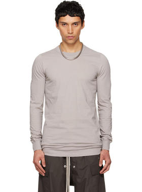 Rick Owens 男士 T恤 灰色 Temple Level T 恤