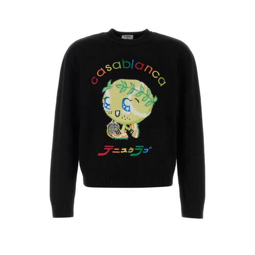 Casablanca 男士 FW25 毛衣 黑色羊毛
