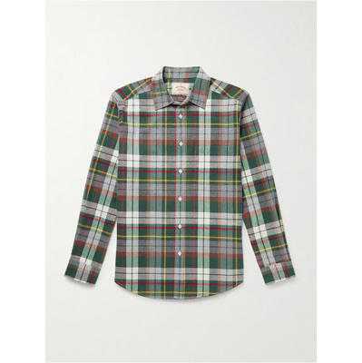 PORTUGUESE FLANNEL 男士 SS26 衬衫 Teca 格纹有机棉质法兰绒
