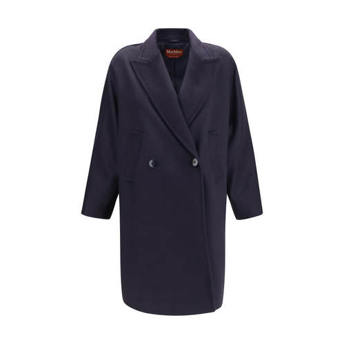 Max Mara Studio 女士 FW26 大衣 drap 双排扣羊毛
