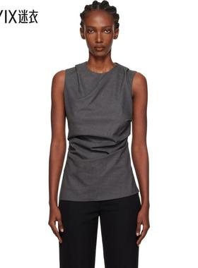 Róhe 女款灰色 Sleeveless Twisted 上装 迷衣时尚