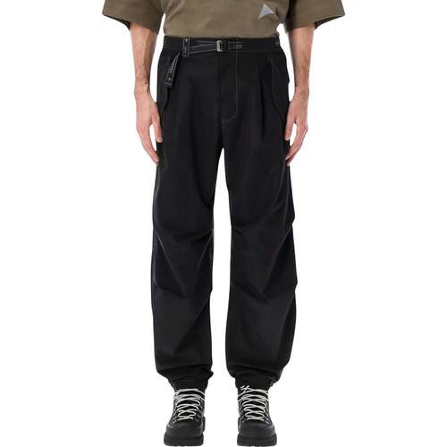 And Wander 男士 长裤 Wander Count cloth 高侧边拉链下摆长裤