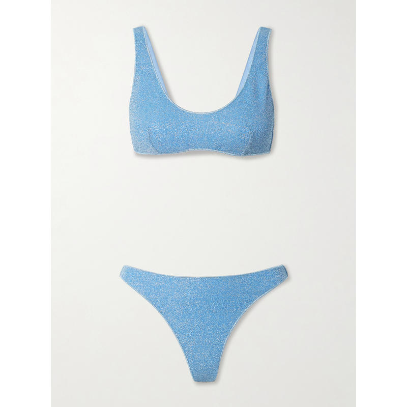 Oséree Swimwear 女士 比基尼 Lumière 运动金属感比基尼